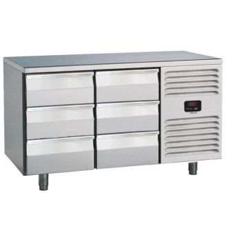 Balc&atilde;o refrigerado Roeder, 6 gavetas, PLUX2T6
