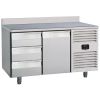 Roeder cooling workbench - PLUX2T3A - 1 door, 3 drawers - with block profile