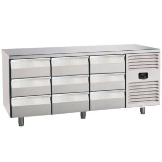 Balc&atilde;o refrigerado Roeder, 9 gavetas, PLUX3T9