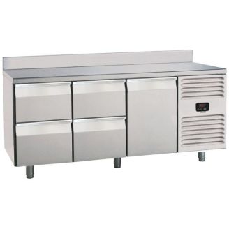 Balc&atilde;o frigor&iacute;fico Roeder, 4 gavetas e 1 porta, com perfil de bloco, PLUX3C4A