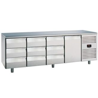 Balc&atilde;o frigor&iacute;fico Roeder, 9 gavetas e 1 porta, PLUX4T9