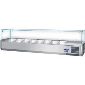 NordCap kylmonter - glaskonstruktion, 8 x 1/3 GN - PA 13-180