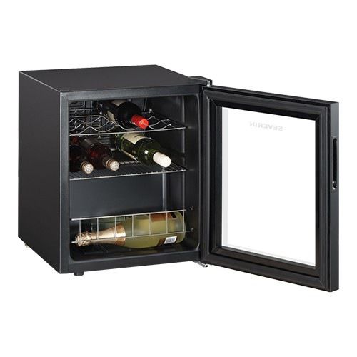 Incarijk Dekbed cijfer Severin mini koelkast met wijnrekken - 15 flessen