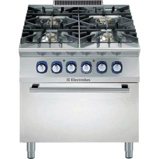 Po&ecirc;le &agrave; gaz Electrolux - four &eacute;lectrique - 4 br&ucirc;leurs