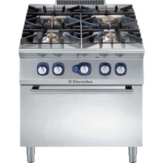 Po&ecirc;le &agrave; gaz Electrolux - four &agrave; gaz - 4 br&ucirc;leurs