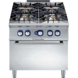 Po&ecirc;le &agrave; gaz Electrolux - four &agrave; gaz - 4 br&ucirc;leurs
