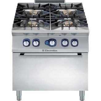 Po&ecirc;le &agrave; gaz Electrolux - four &agrave; gaz - 4 br&ucirc;leurs