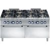 Po&ecirc;le &agrave; gaz Electrolux - 2x four &agrave; gaz - 8 br&ucirc;leurs