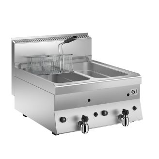 Gastro-Inox 650 PS Gasfritteuse 8+8 Liter, 70cm