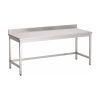Table de travail en acier inoxydable Gastro-Inox