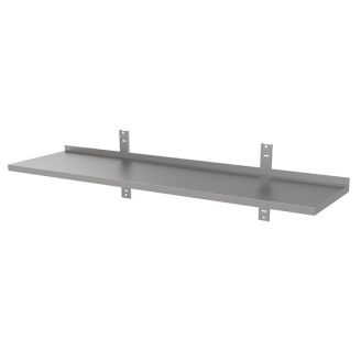 Gastro-Inox stainless steel wall shelf, 700 (l) x400 (d) mm