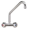 Gastro-Inox Hochleistungs-Duoblock-Hochwandmodell 25 (&Oslash;) mm Mischbatterie 200 mm