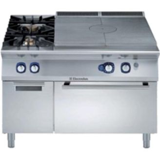 Plaques de cuisson au gaz Electrolux, 2 br&ucirc;leurs, four &agrave; gaz, armoire &agrave; portes battantes