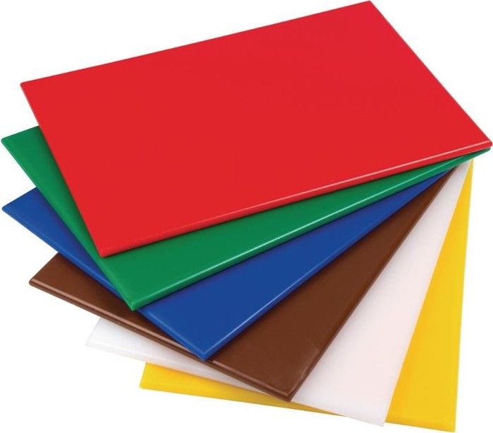 Tablas de cortar Hygiplas LDPE blancas